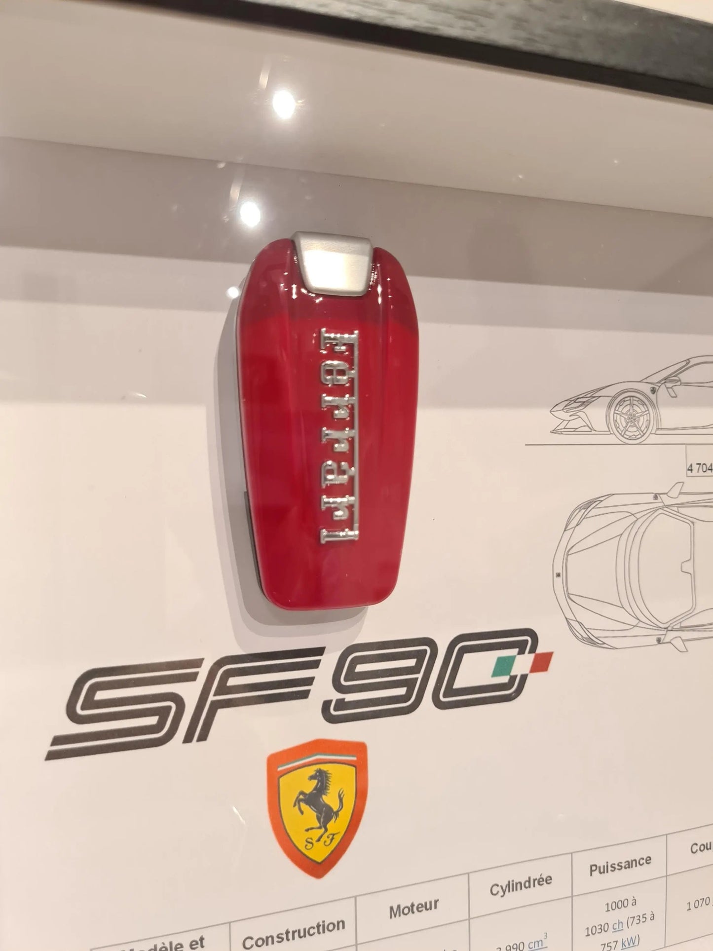 cadre clé Ferrari sf90 Etsy
