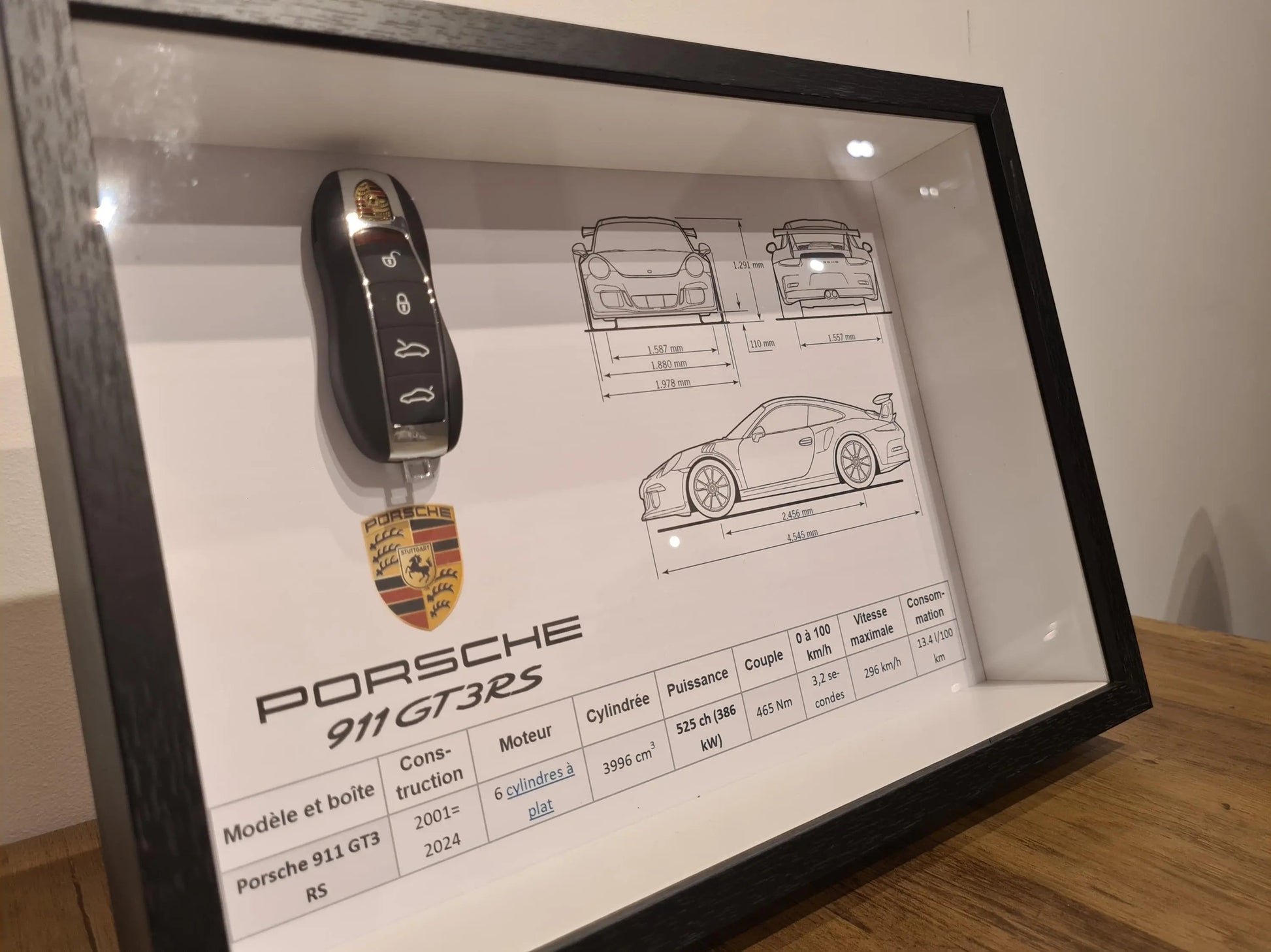 cadre clé Porsche GT3 RS Etsy