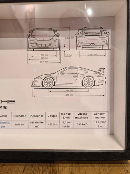 cadre clé Porsche GT3 RS Etsy