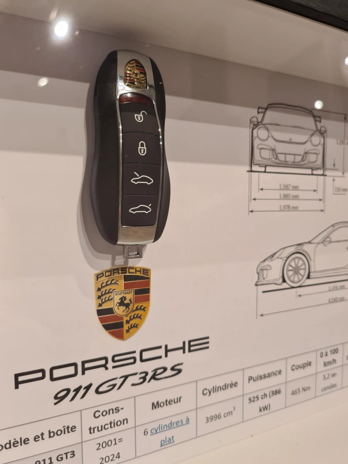 cadre clé Porsche GT3 RS Etsy