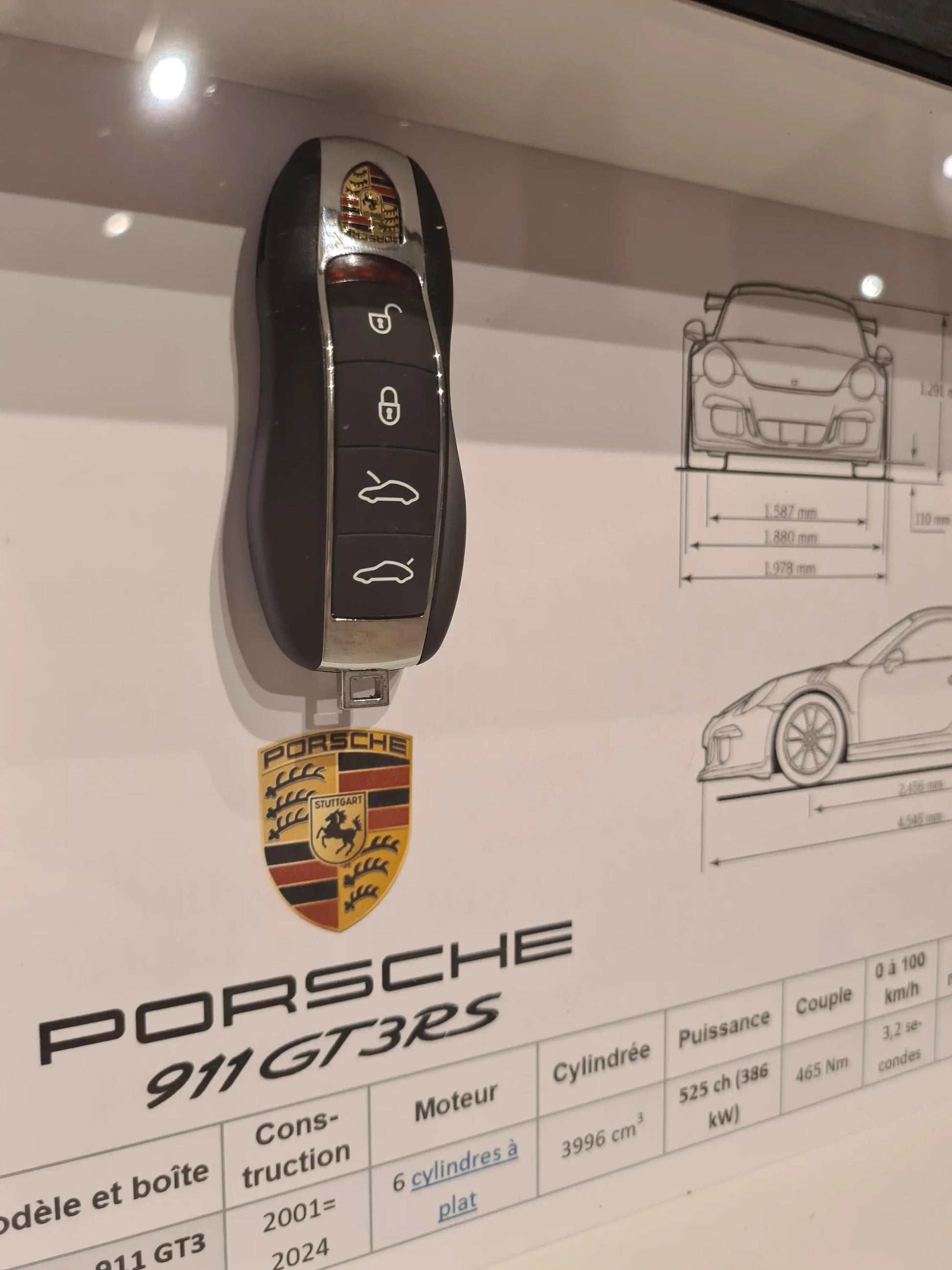 cadre clé Porsche GT3 RS Etsy