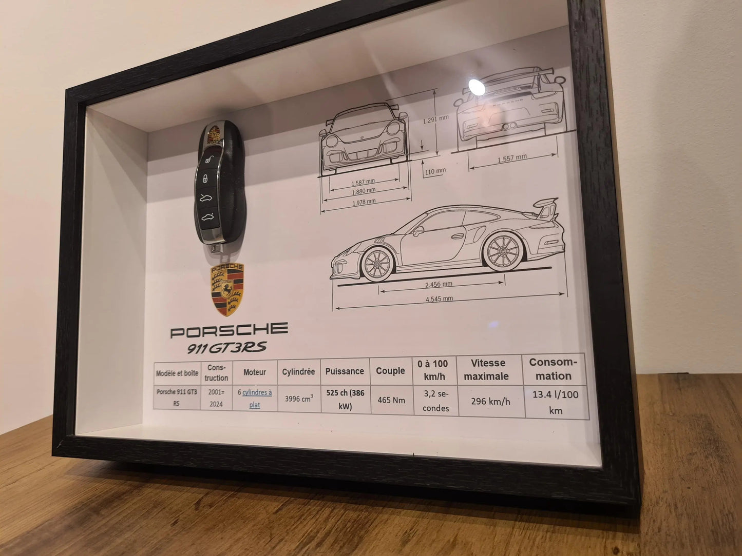 cadre clé Porsche GT3 RS Etsy