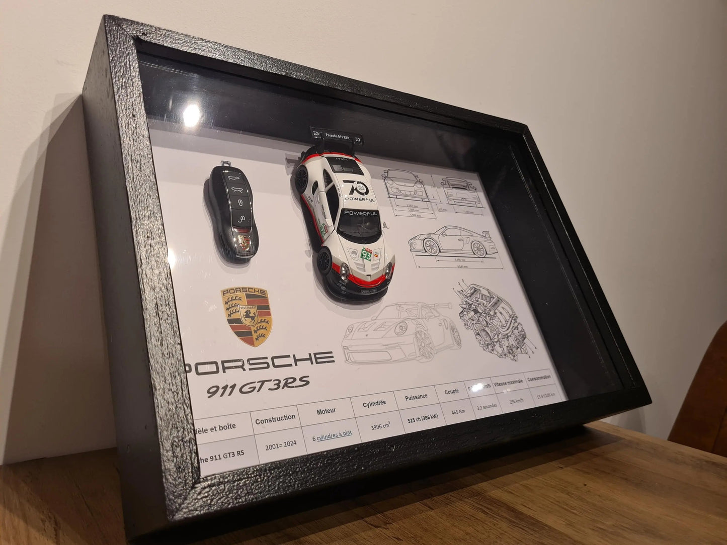 cadre clé Porsche GT3 RS Etsy