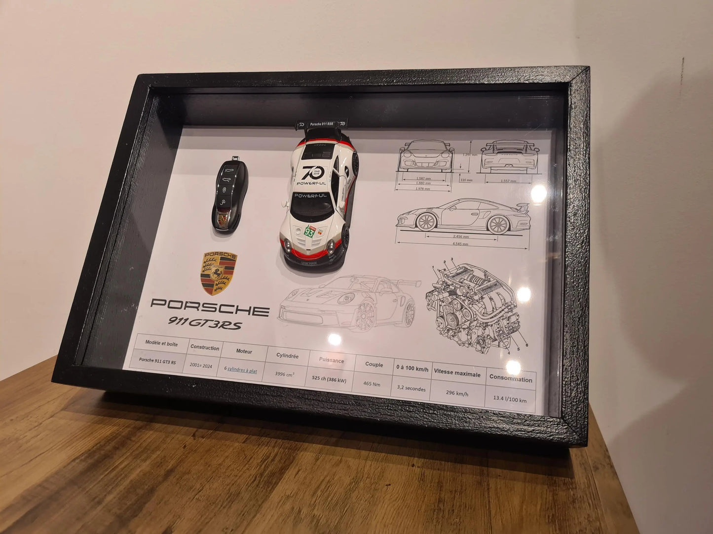 cadre clé Porsche GT3 RS Etsy
