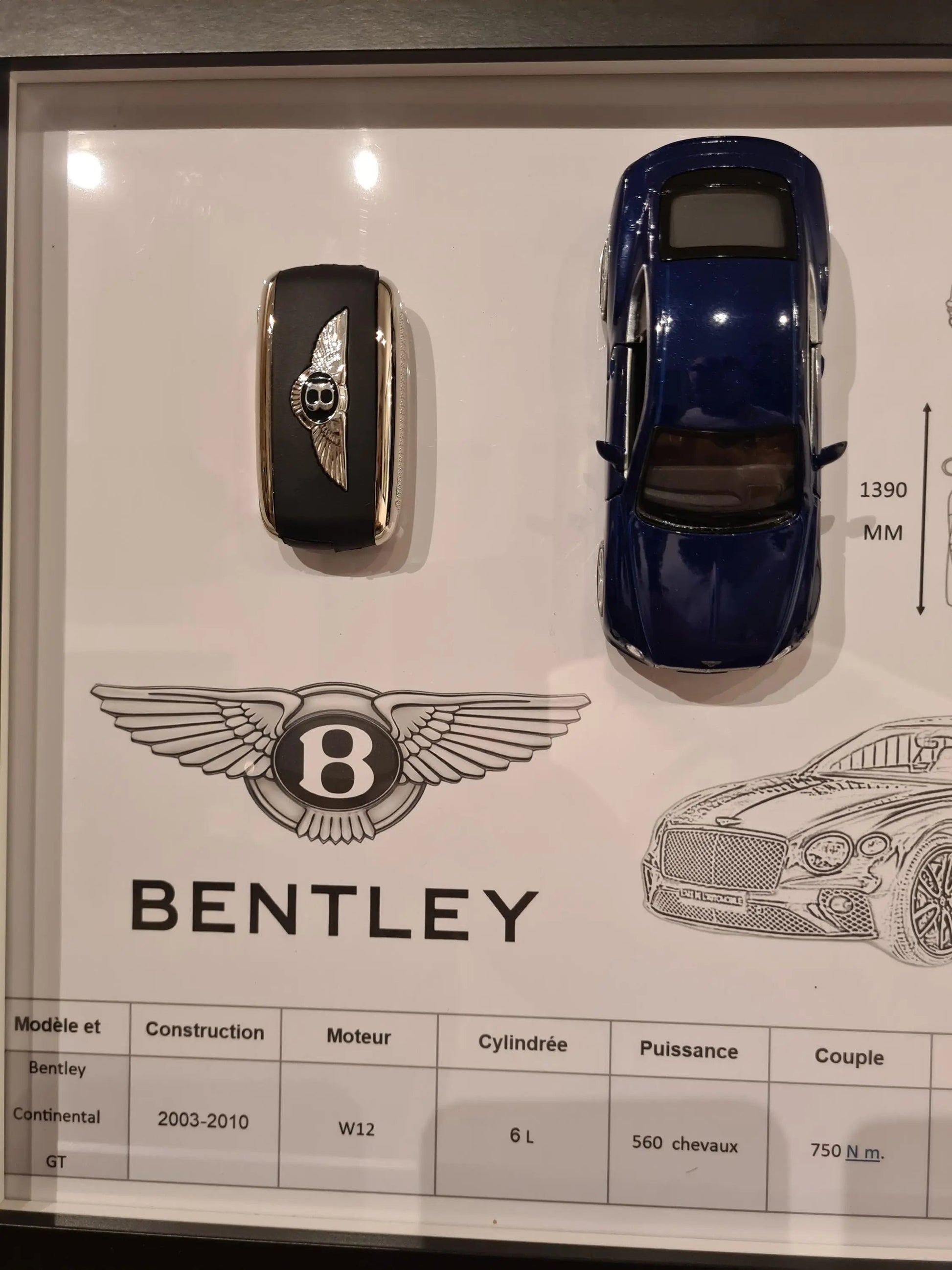 cadre clé bentley Etsy
