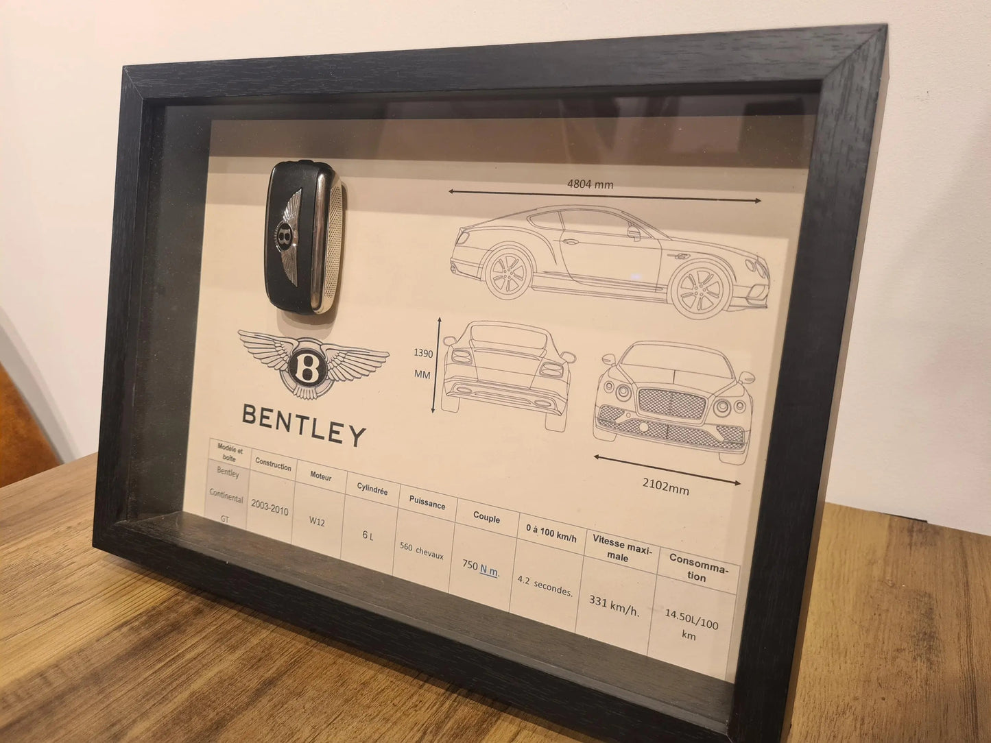 cadre clé bentley Etsy