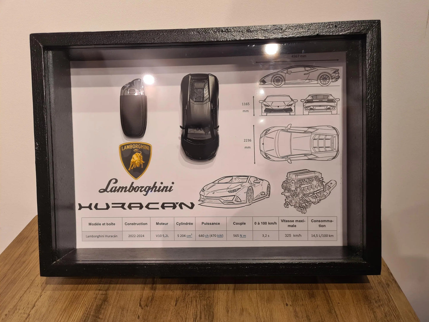 cadre clé lamborghini huracan Etsy