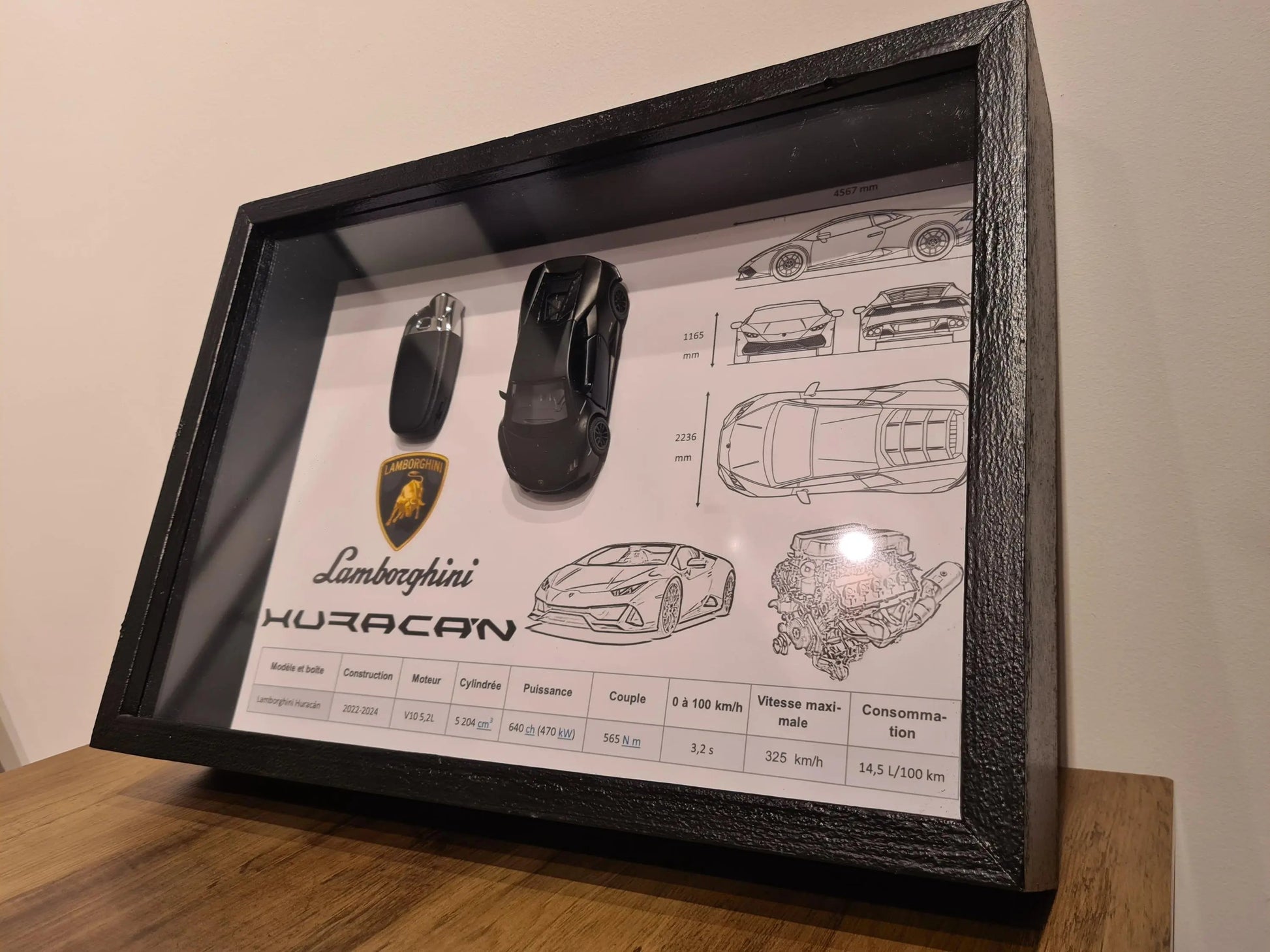 cadre clé lamborghini huracan Etsy