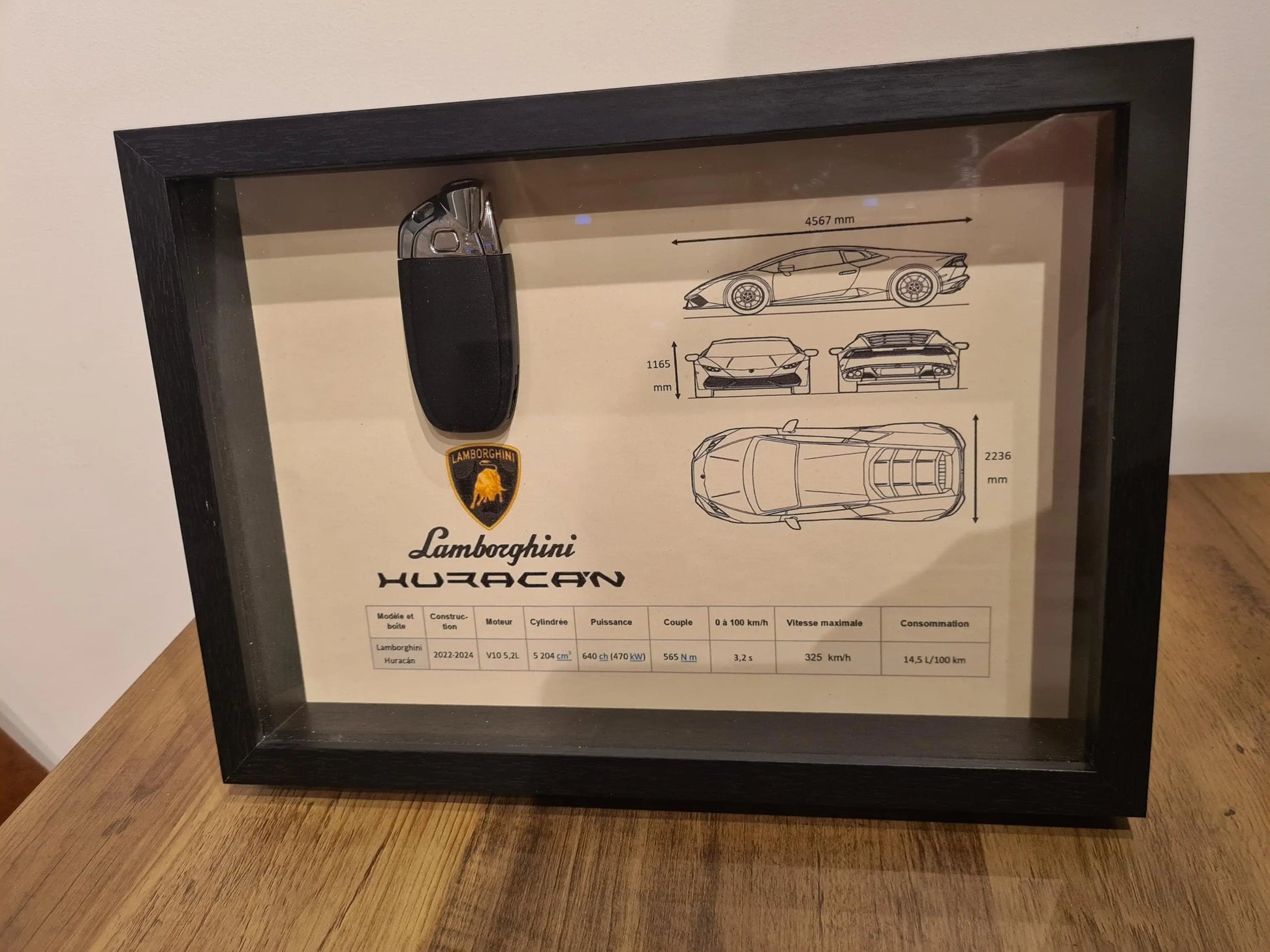 cadre clé lamborghini huracan Etsy