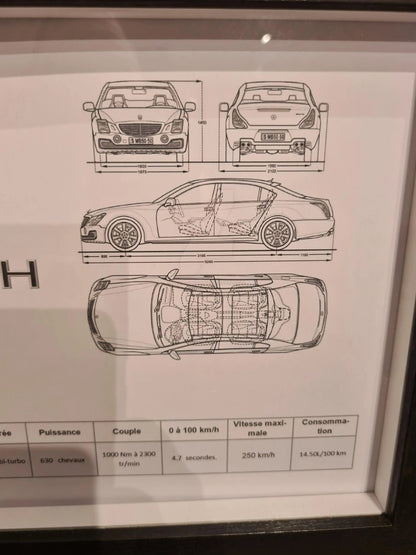 cadre clé maybach S 650 Etsy