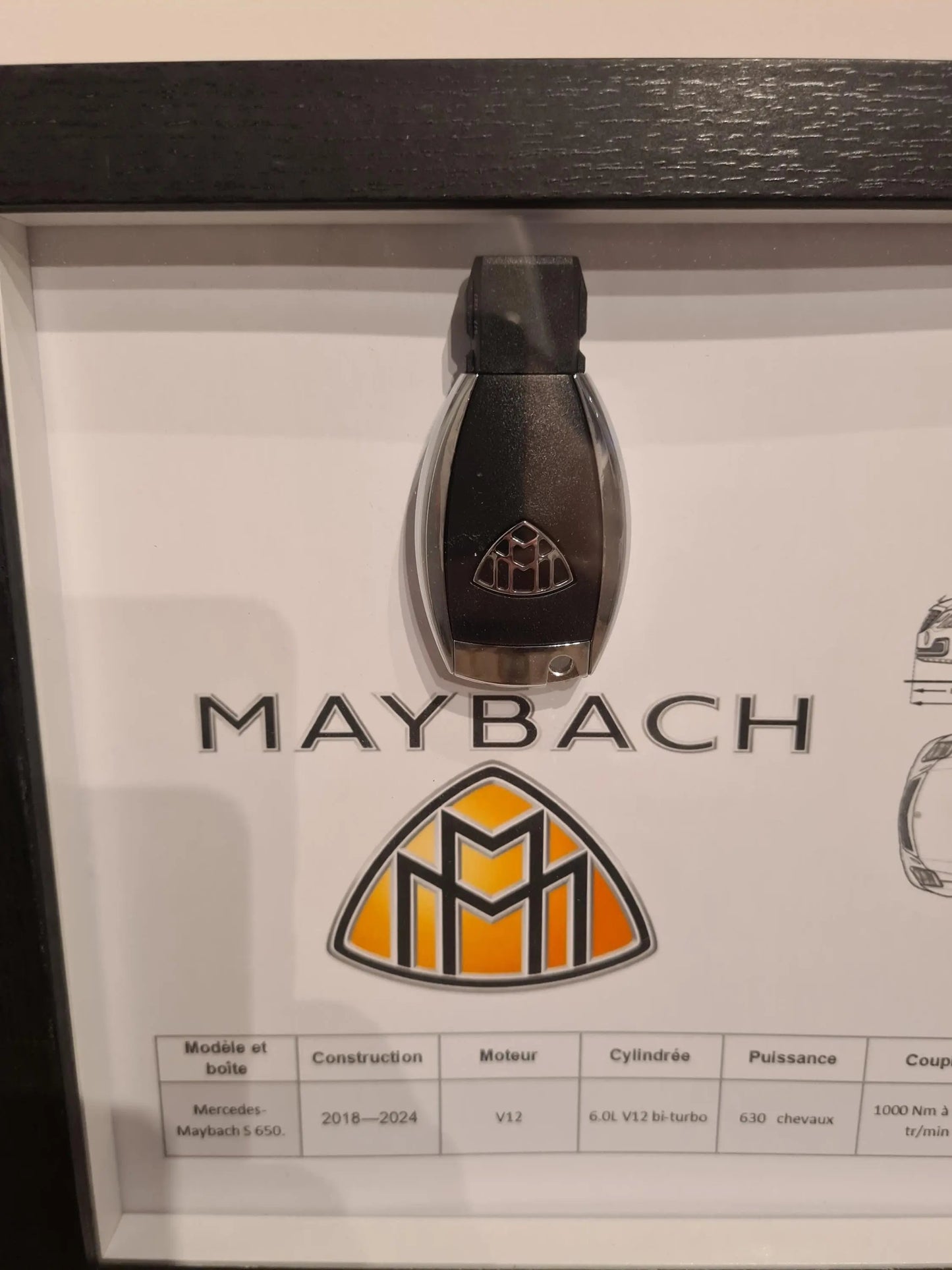 cadre clé maybach S 650 Etsy