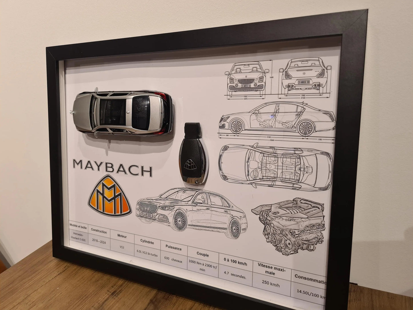 cadre clé maybach S 650 Etsy