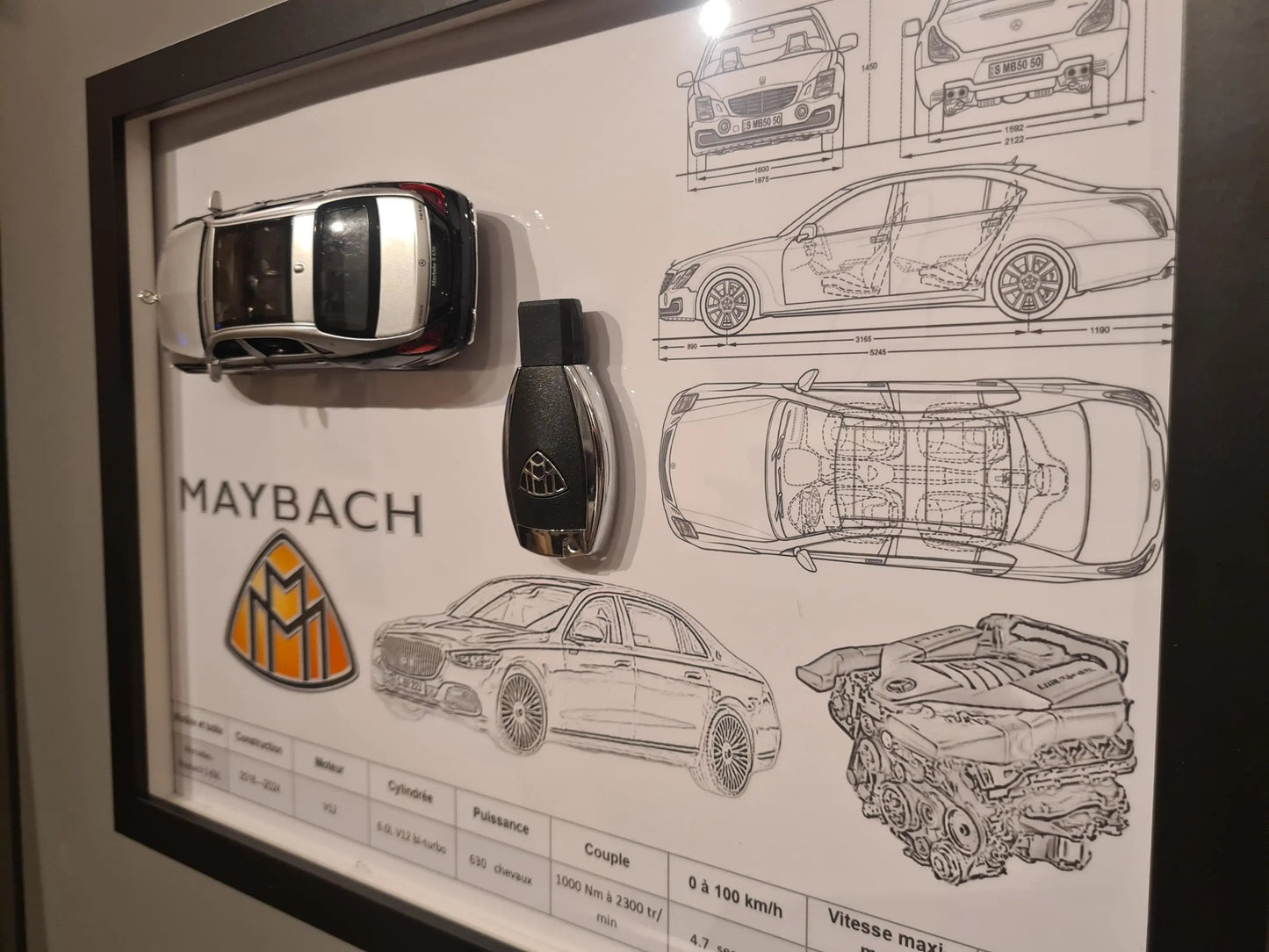 cadre clé maybach S 650 Etsy