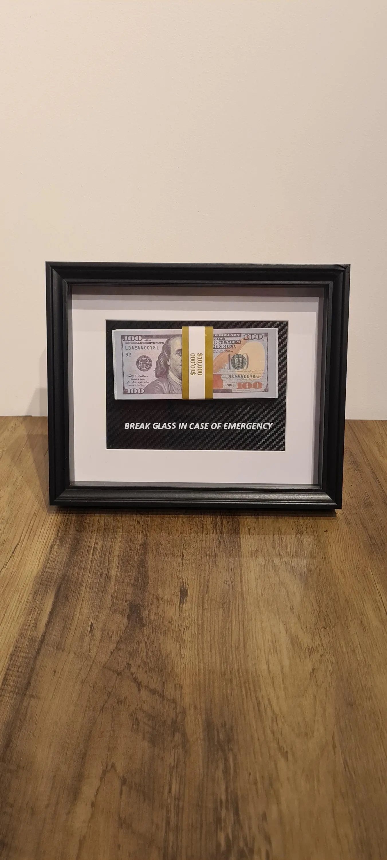 cadre in case of emergency dollars Etsy