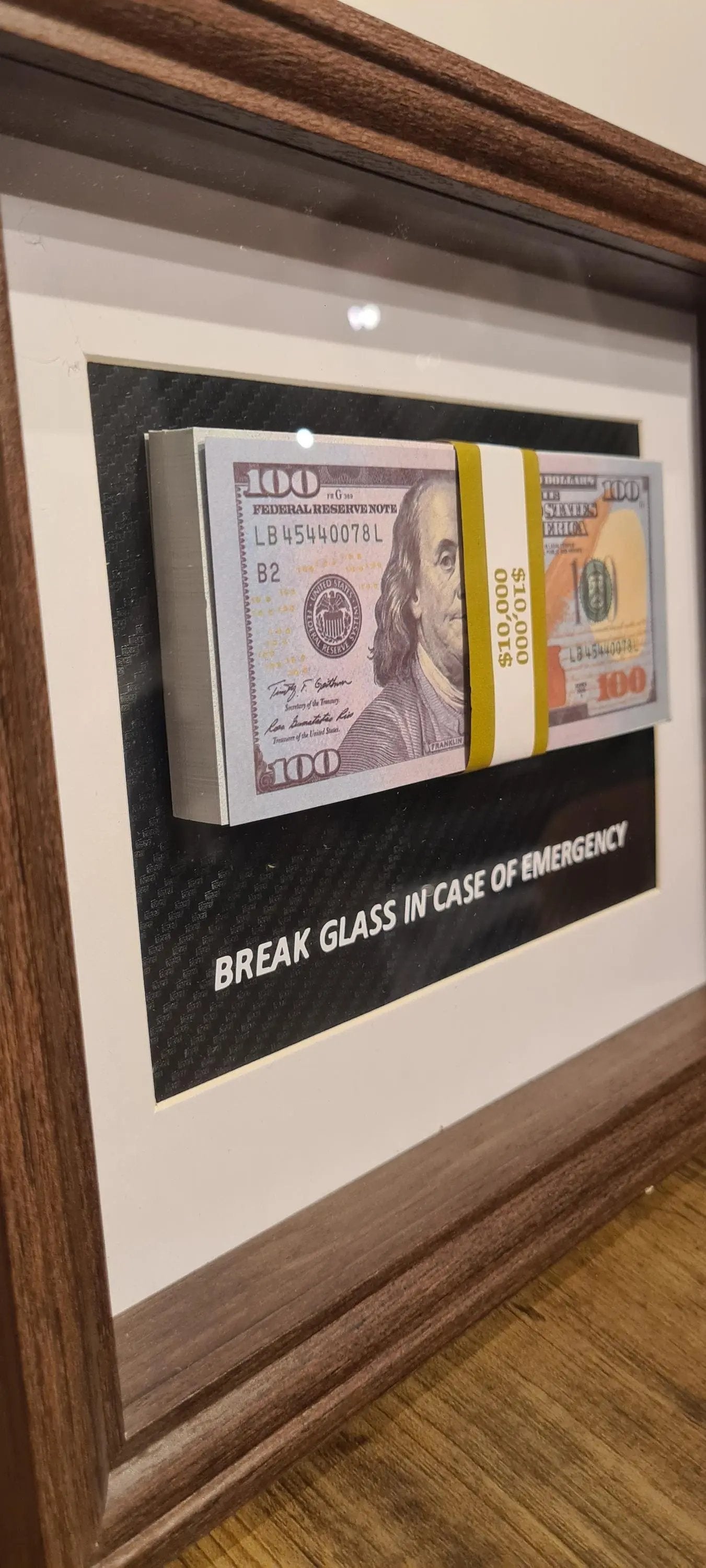 cadre in case of emergency dollars Etsy