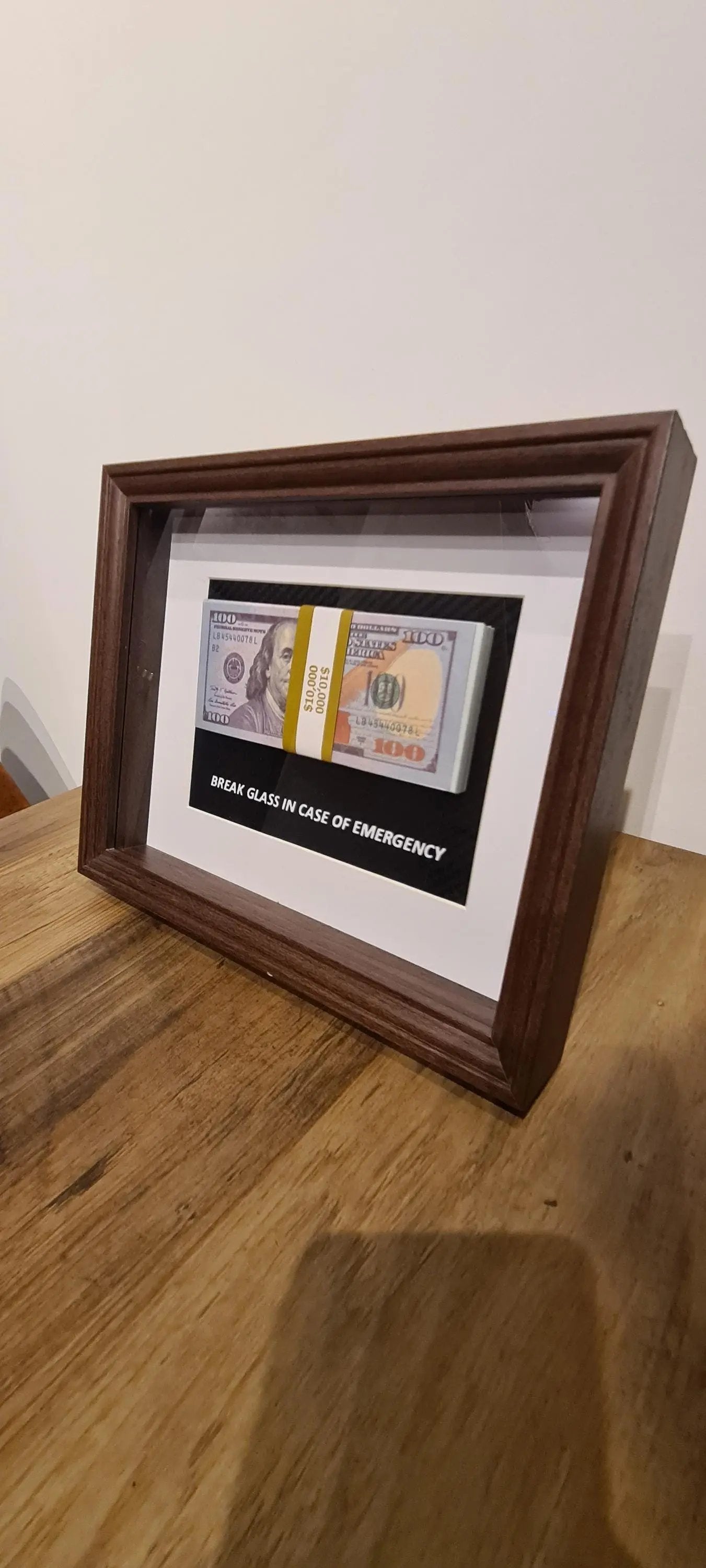 cadre in case of emergency dollars Etsy