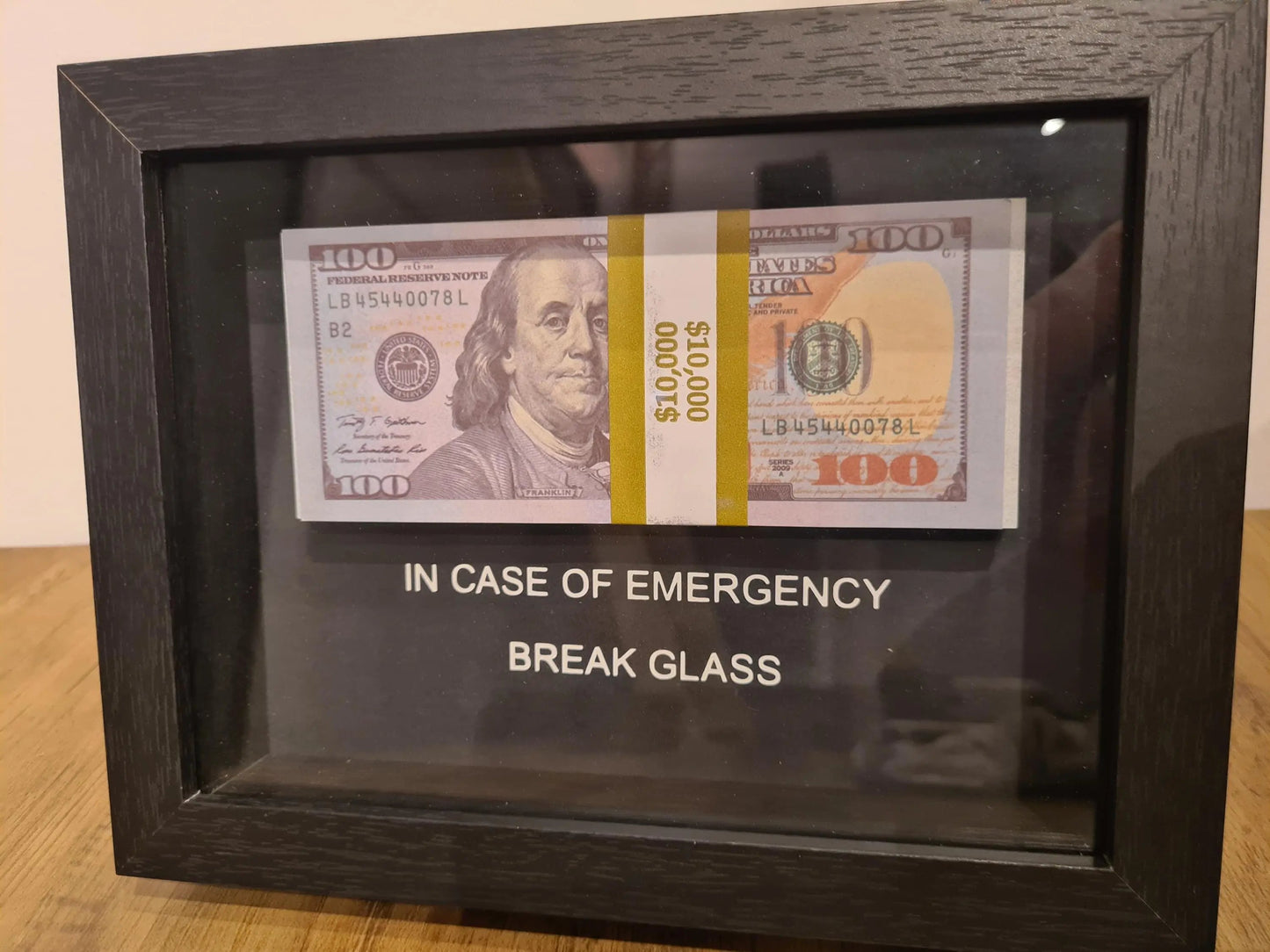 cadre in case of emergency dollars Etsy