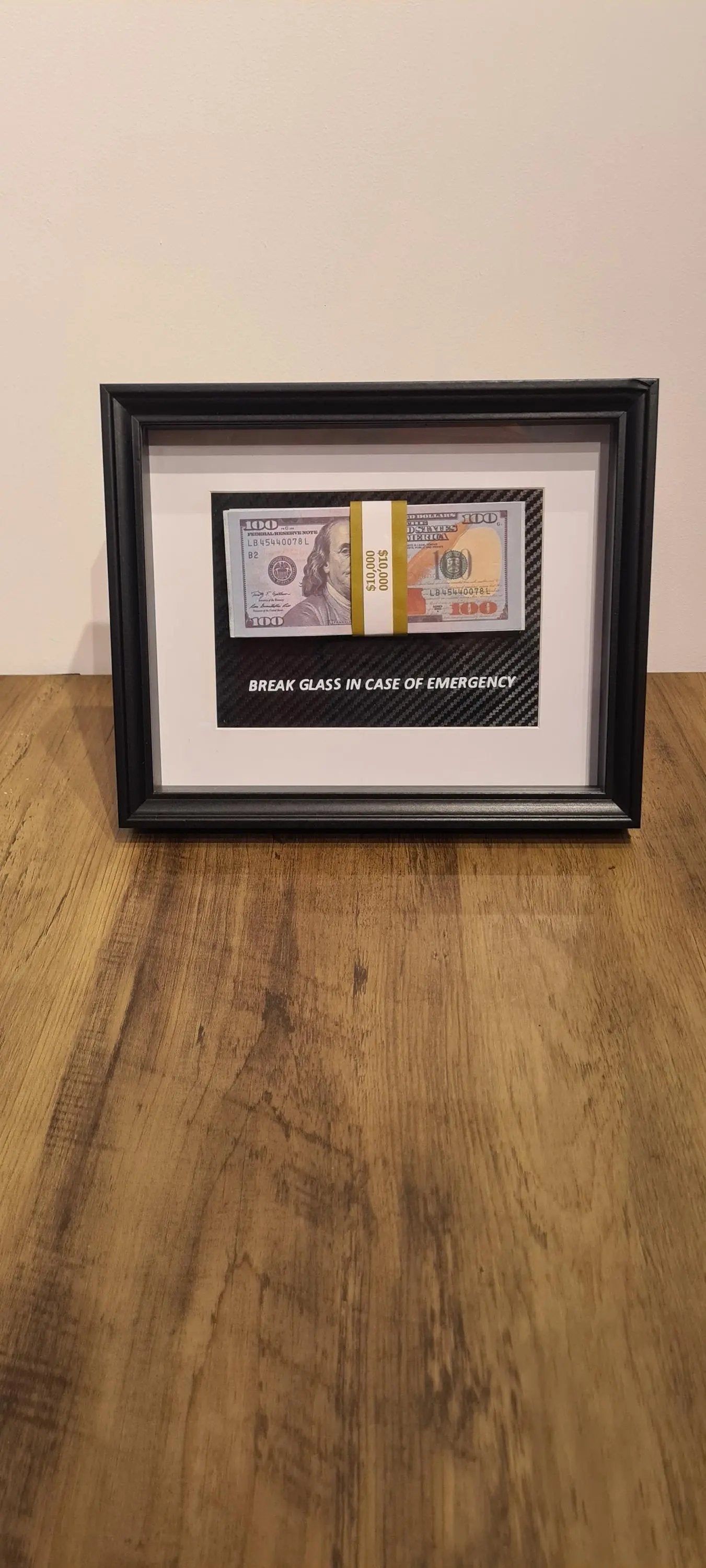 cadre in case of emergency dollars Etsy