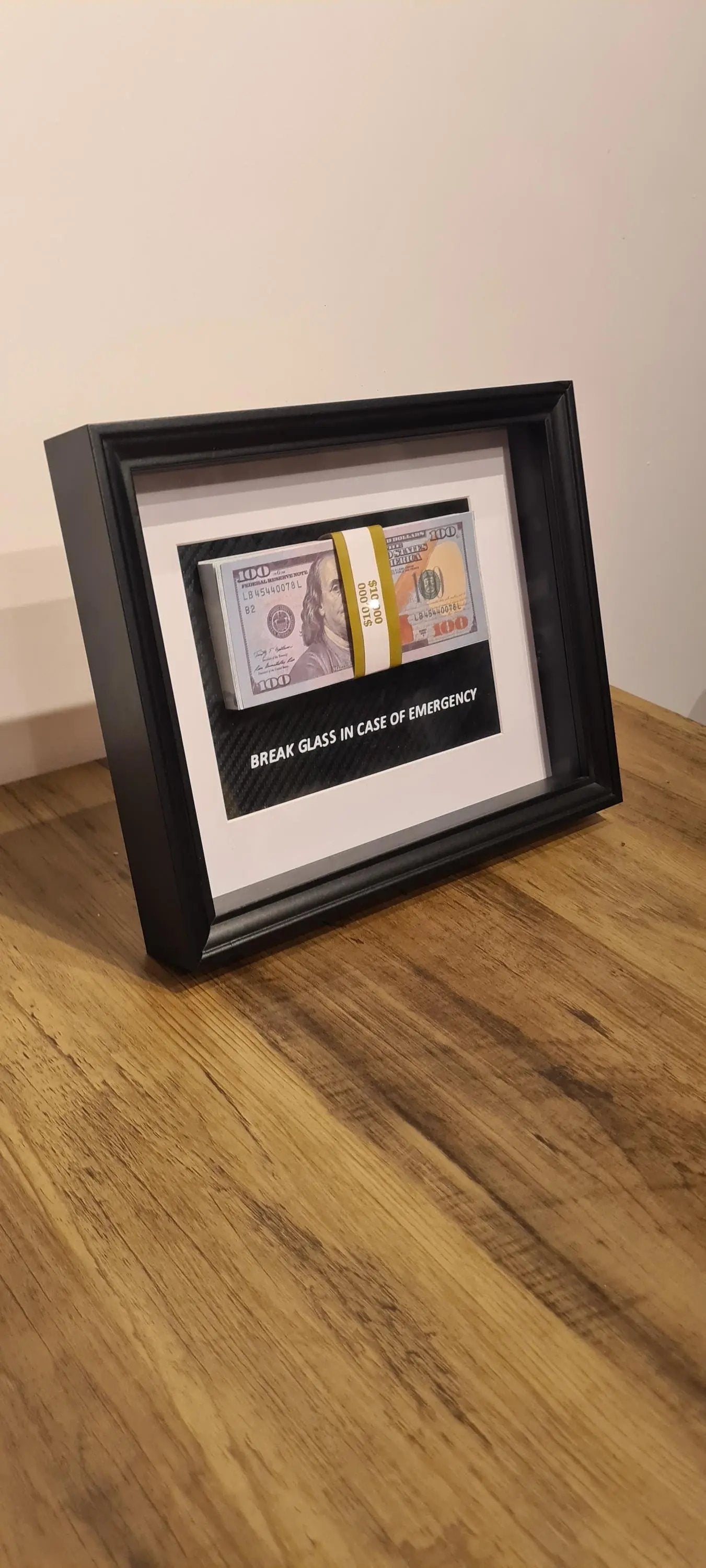 cadre in case of emergency dollars Etsy