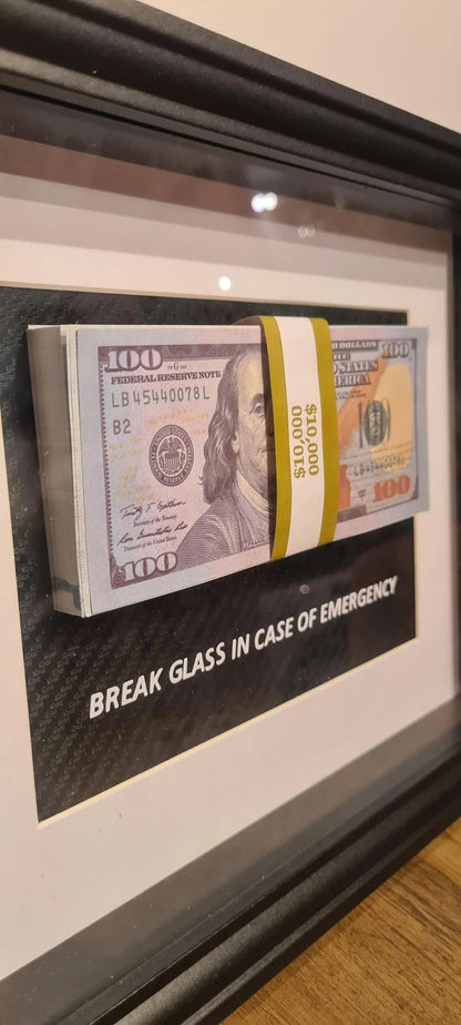 cadre in case of emergency dollars Etsy