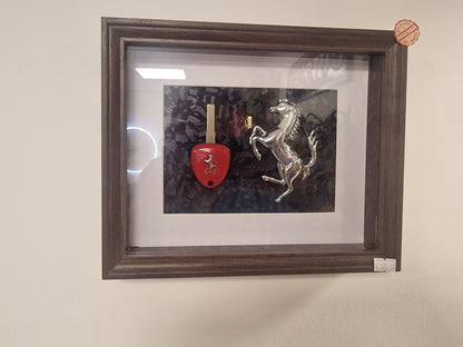 cadre clé Ferrari 458 20X25 CM