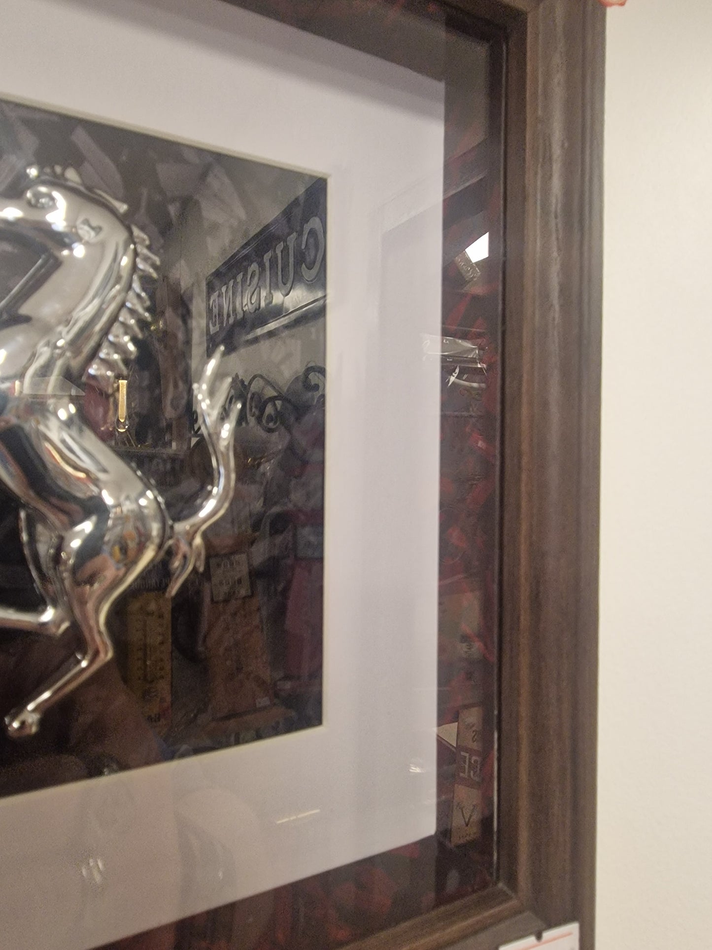 cadre clé Ferrari 458 20X25 CM