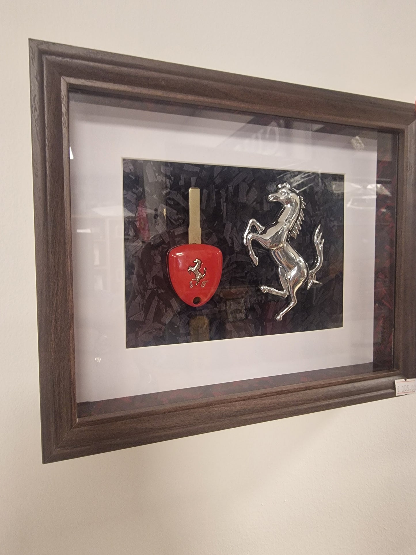 cadre clé Ferrari 458 20X25 CM