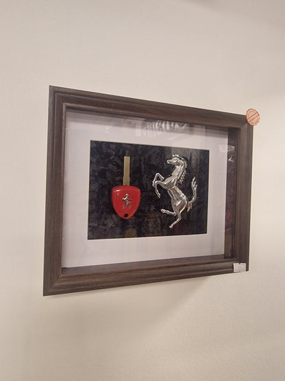 cadre clé Ferrari 458 20X25 CM