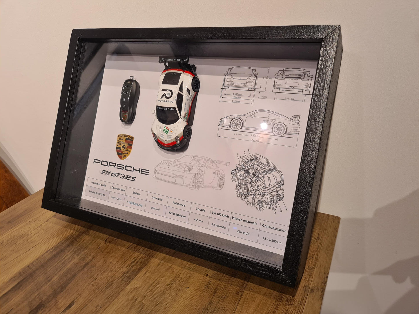 cadre clé Porsche GT3 RS