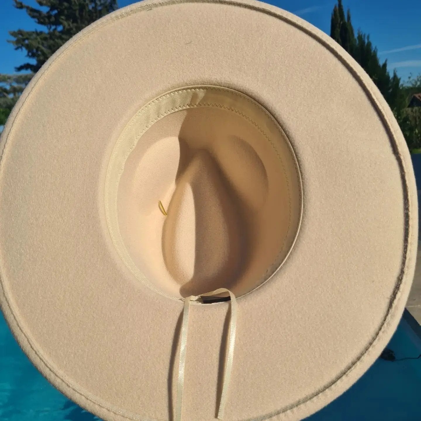 chapeau fédora beige nœud papillon Etsy