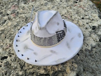 chapeau fedora blanc custom Etsy
