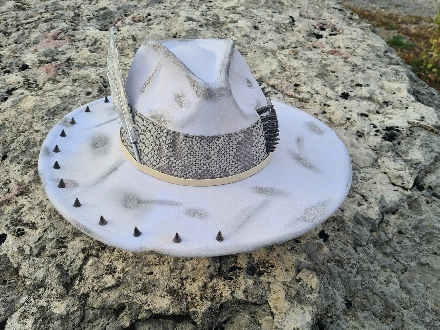 chapeau fedora blanc custom Etsy