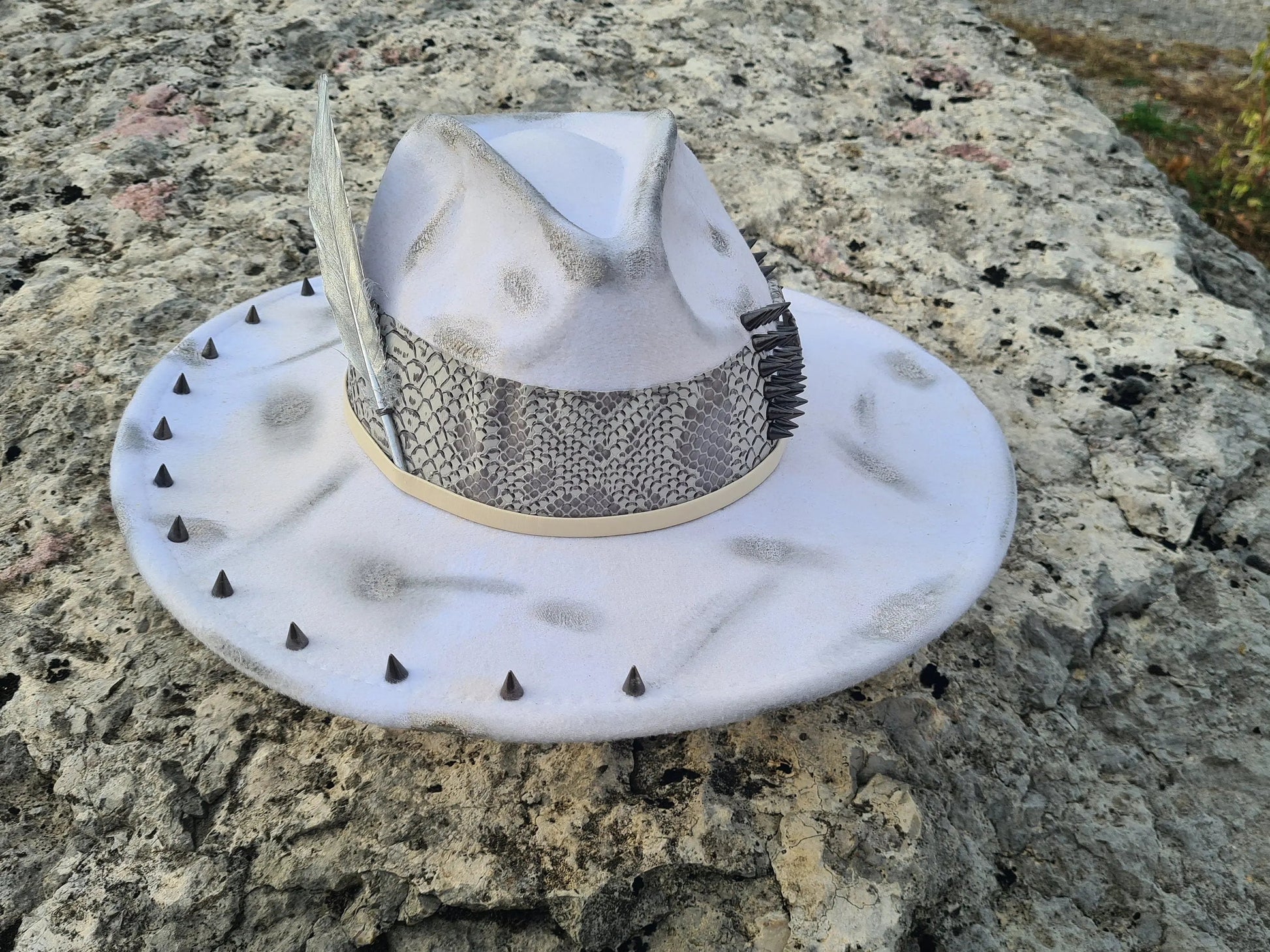 chapeau fedora blanc custom Etsy