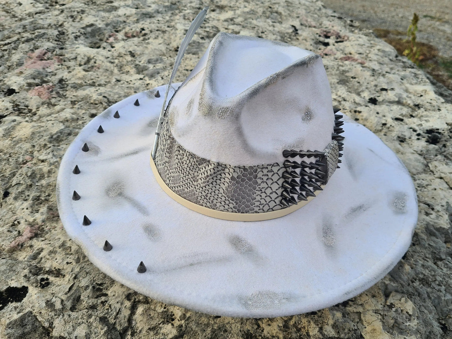 chapeau fedora blanc custom Etsy