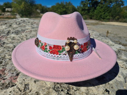 chapeau fedora rose femme Etsy