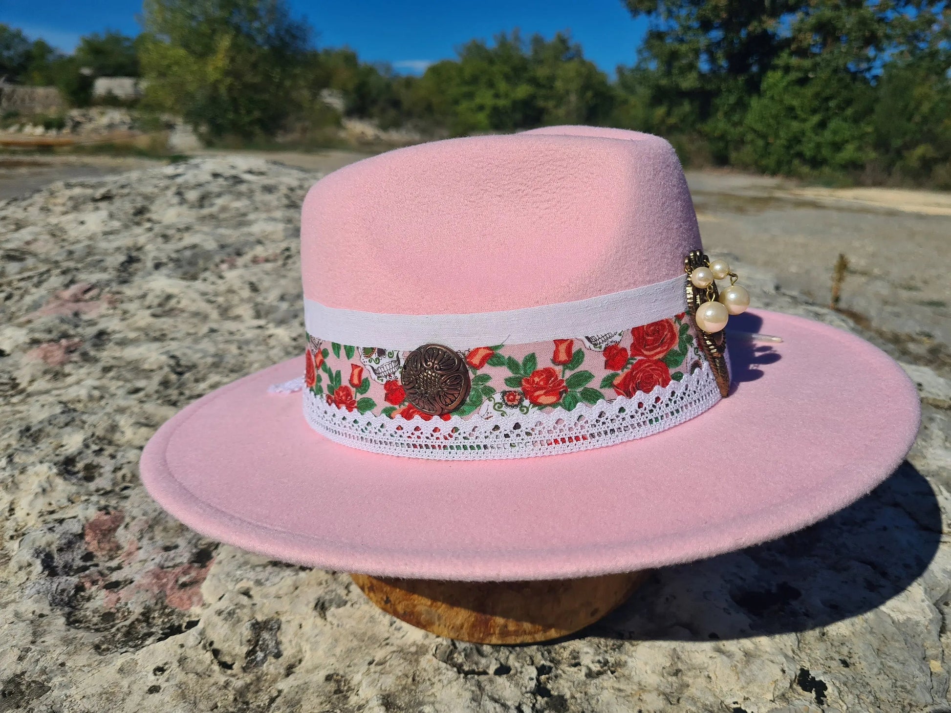 chapeau fedora rose femme Etsy