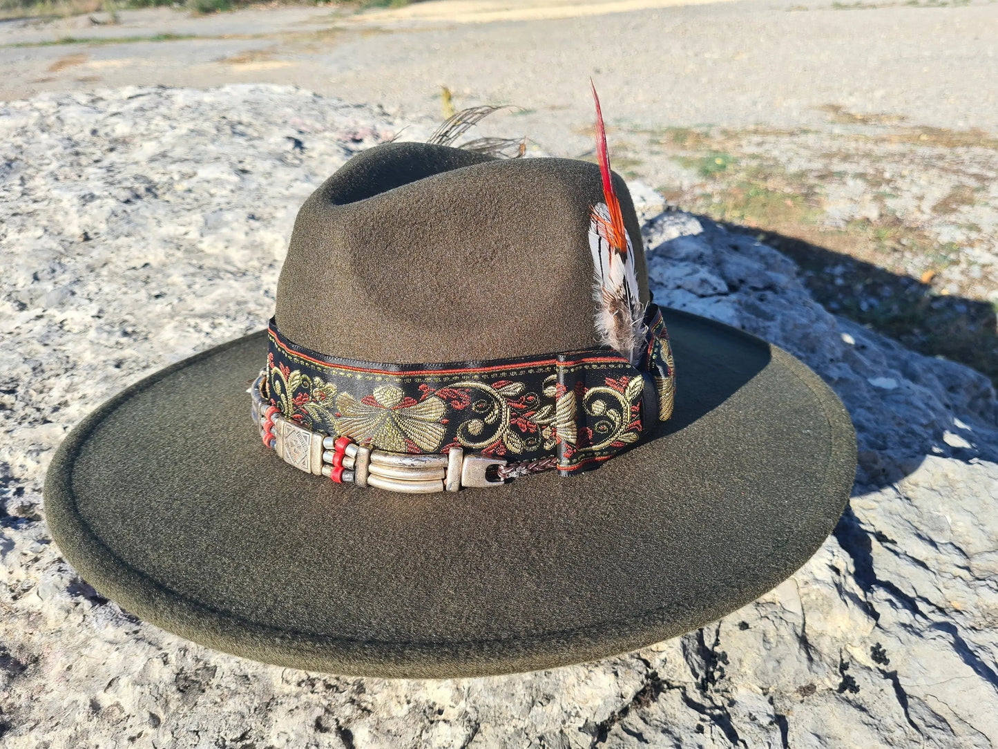 chapeau fedora vert foncé Etsy