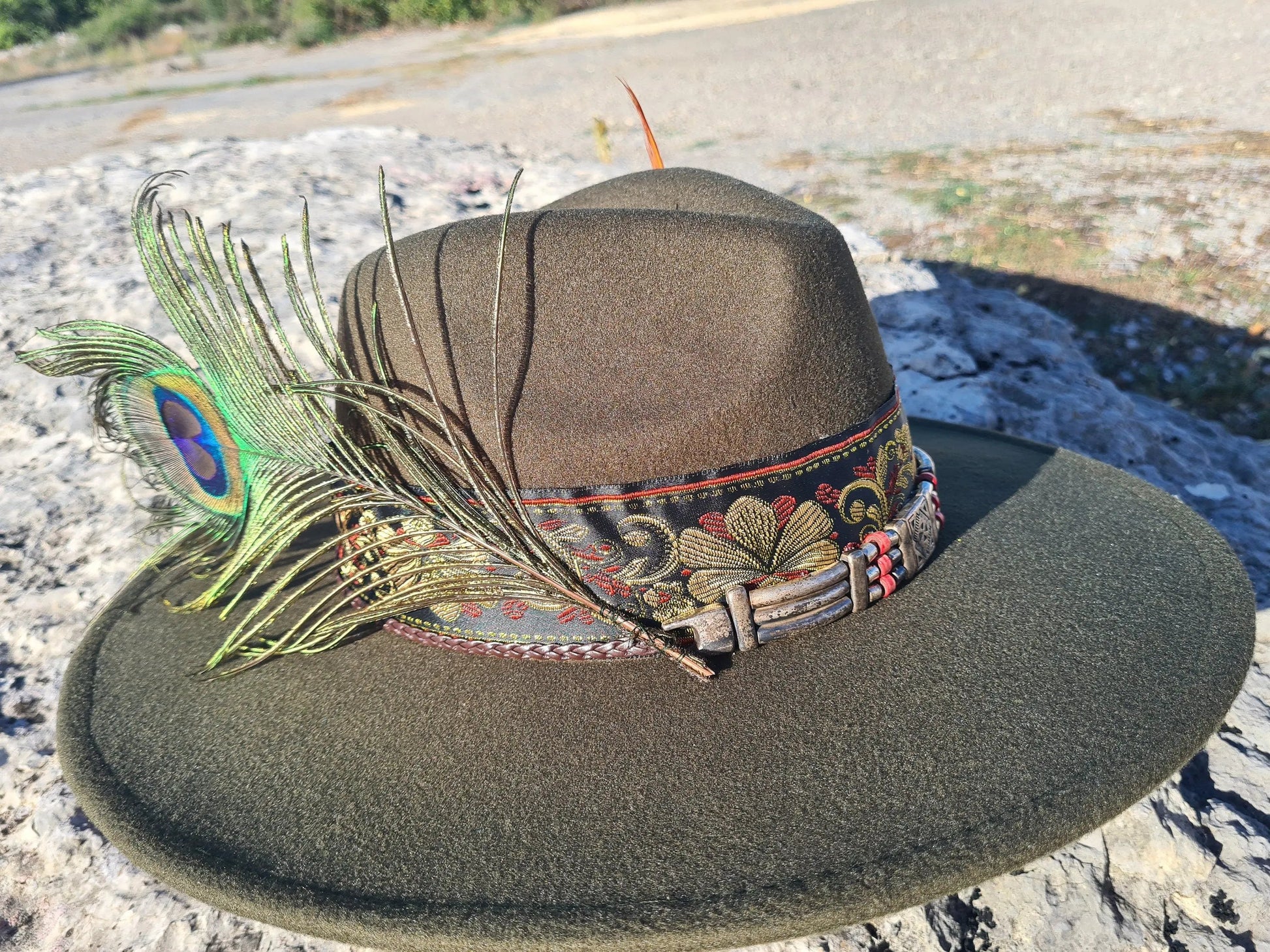 chapeau fedora vert foncé Etsy