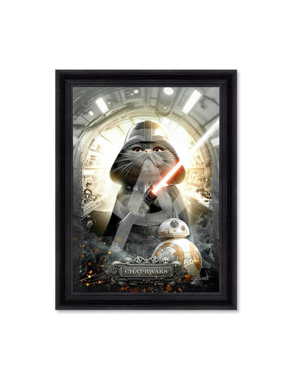 Cadre “Chat-rwars” – Sylvain Binet | Cadraven | Art Humour & Pop Culture