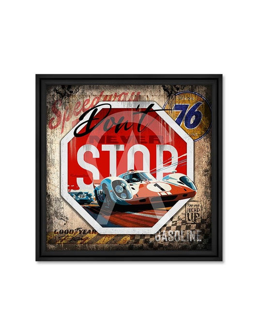 Cadre “Don’t Never Stop – Ford GT40” – Rubix | Cadraven | Art Automobile Vintage