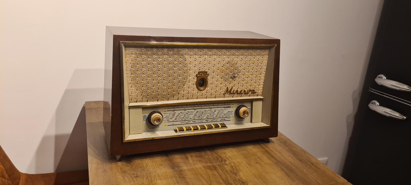 enceinte bluetooth 5.0 vintage dans ancienne radio.