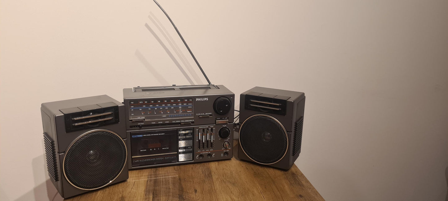 radio cassette boombox Bluetooth avec batterie