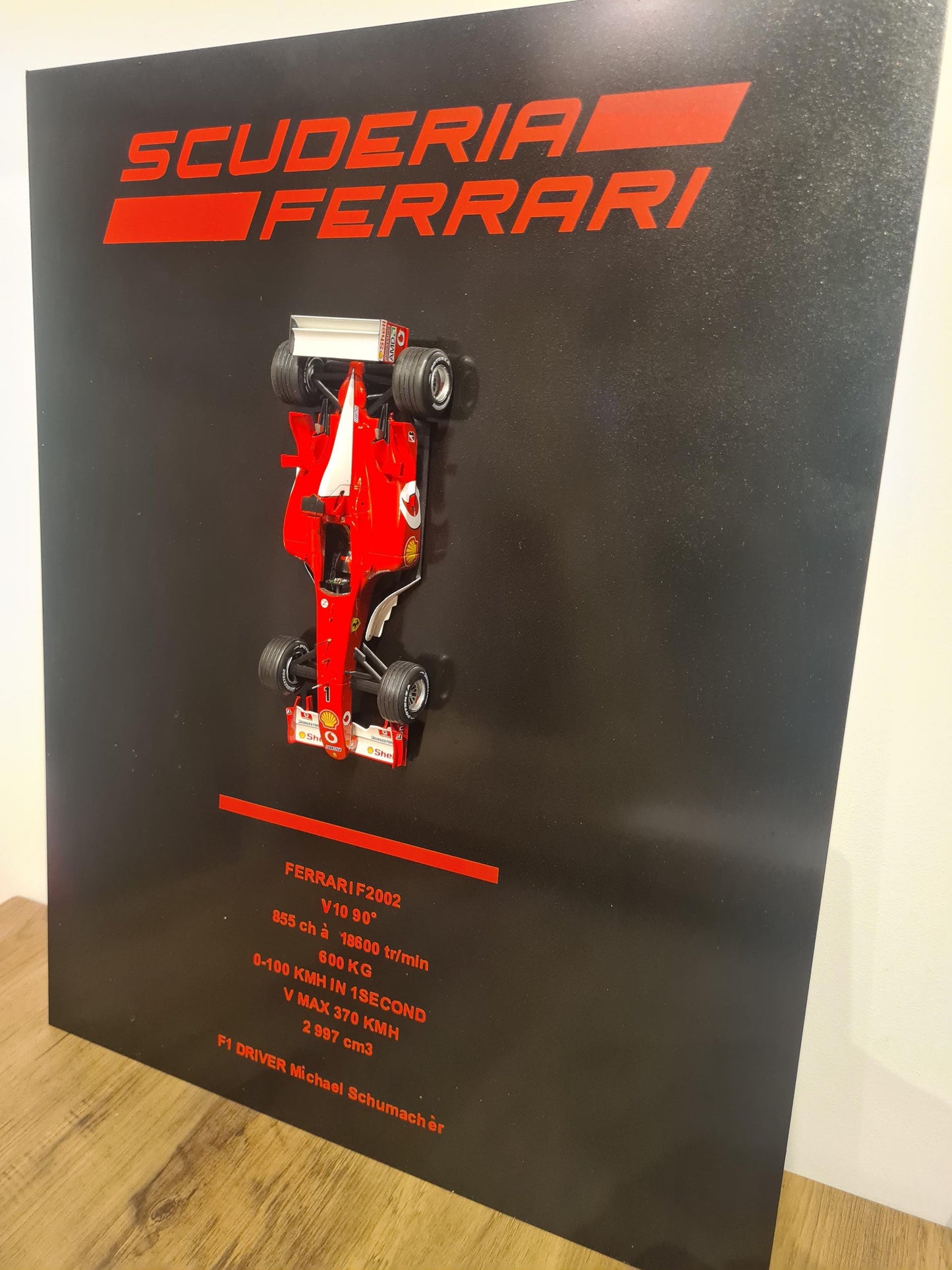 Metallwandschild Ferrari F2002