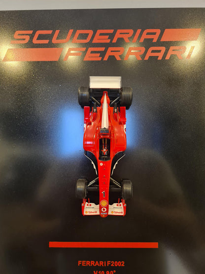 plaque metal murale ferrari F2002