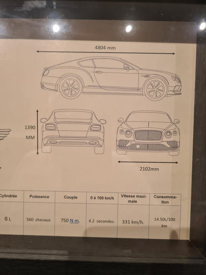 cadre clé bentley