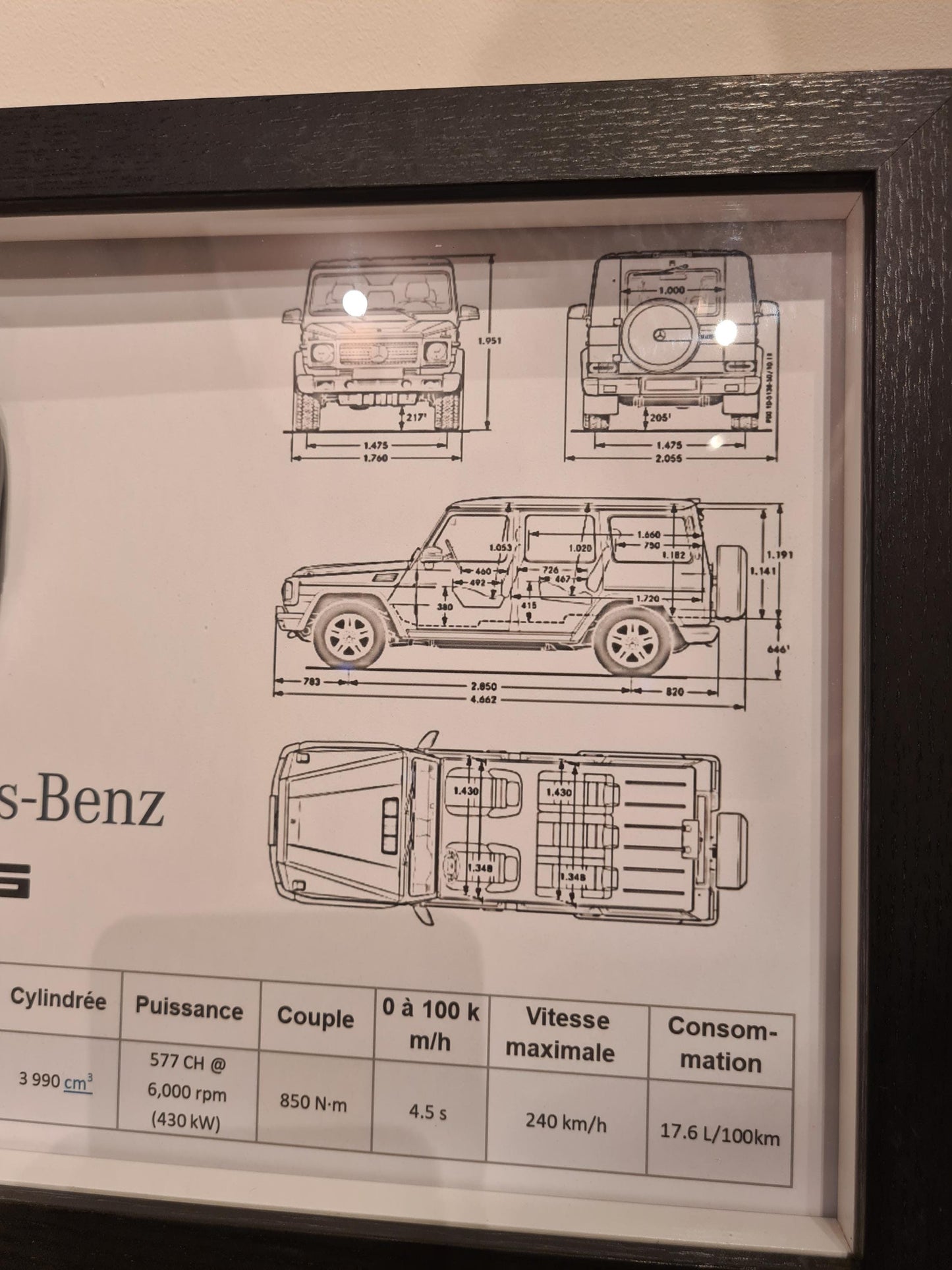 Schlüsselrahmen der Mercedes-Klasse G63 AMG