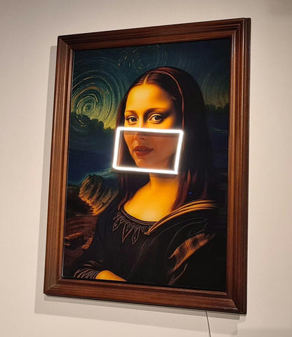 cadre "le sourire de  mona lisa"