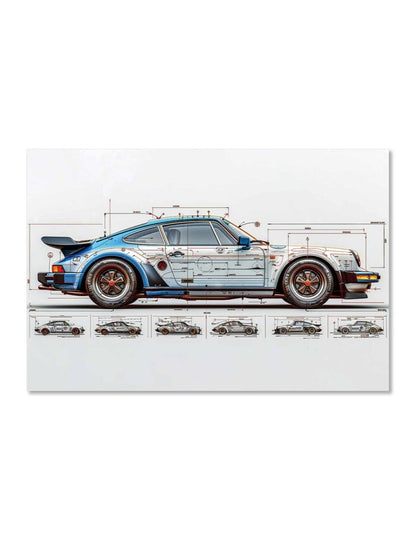 Impression sur Verre – Porsche 911 Turbo – | Art Automobile Haute Définition