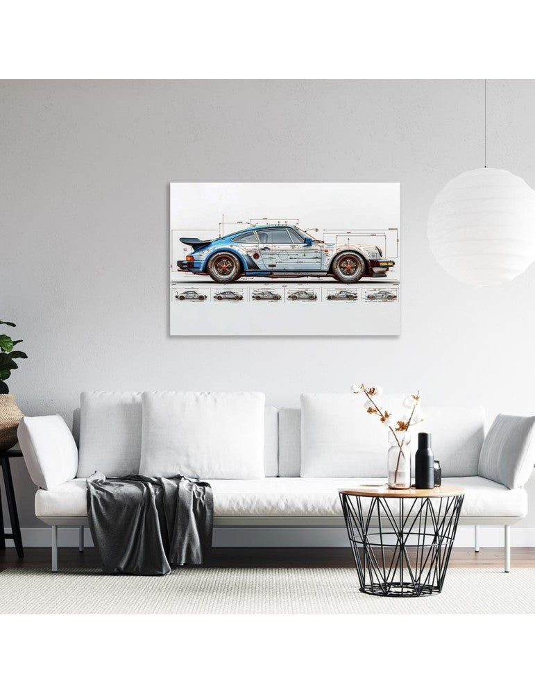 Impression sur Verre – Porsche 911 Turbo – | Art Automobile Haute Définition