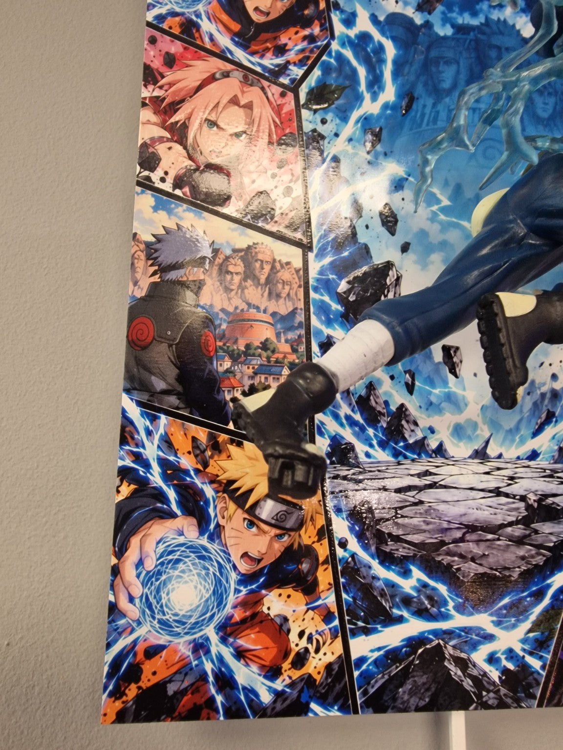 Cadre Naruto Kakashi Hatake 3D 20x30 cm – détail manga et figurine
